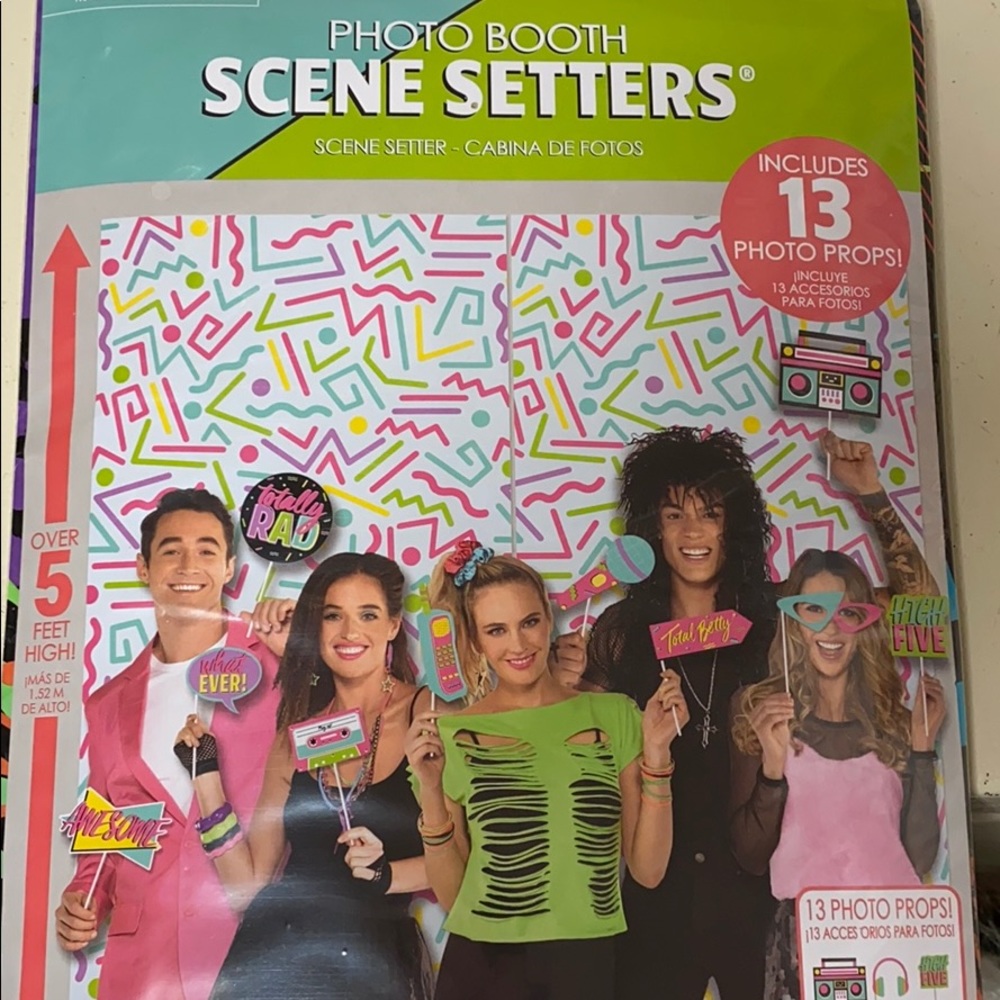 80s flashback party pack Comes w photo booth props